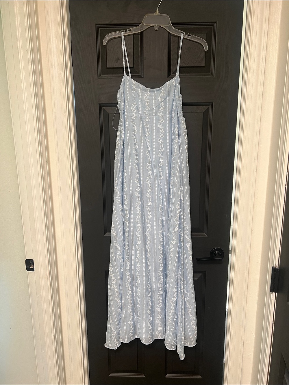 Altar’d State Light Blue Floral Maxi Dress